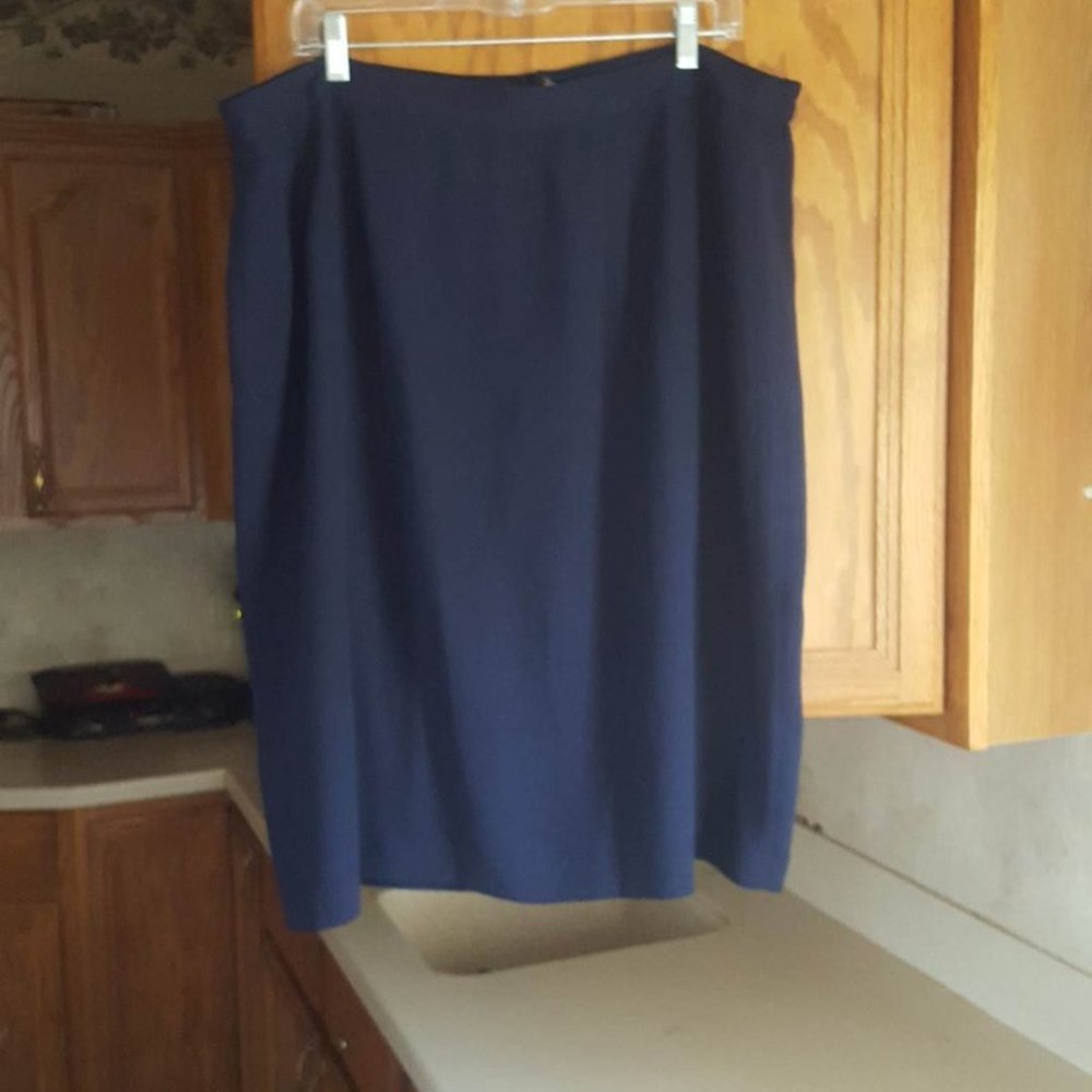 Maggy London Navy Blue Straight Skirt